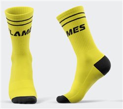 Sportsocken Flames gelb